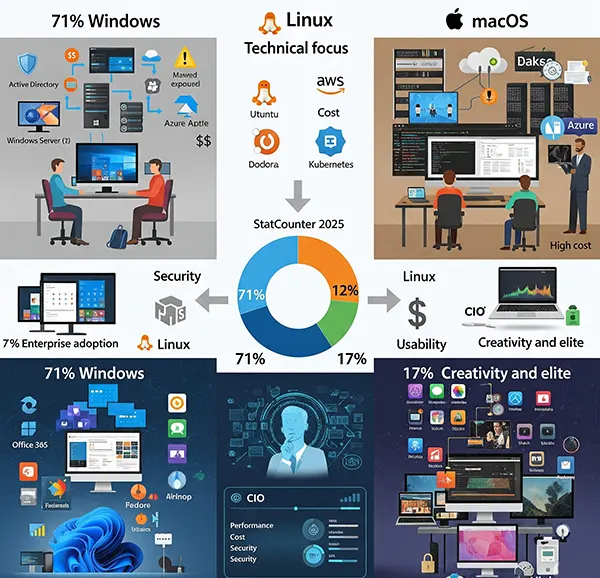 Windows, Linux o macOS Cuál es el Sistema Operativo Ideal para tu Empresa